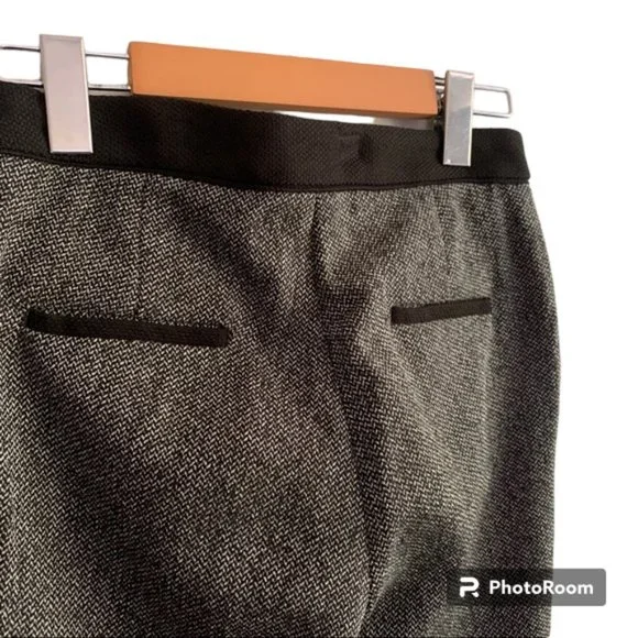 H&M Tweed Ankle Pants with black trim Size 6 - Picture 4 of 10